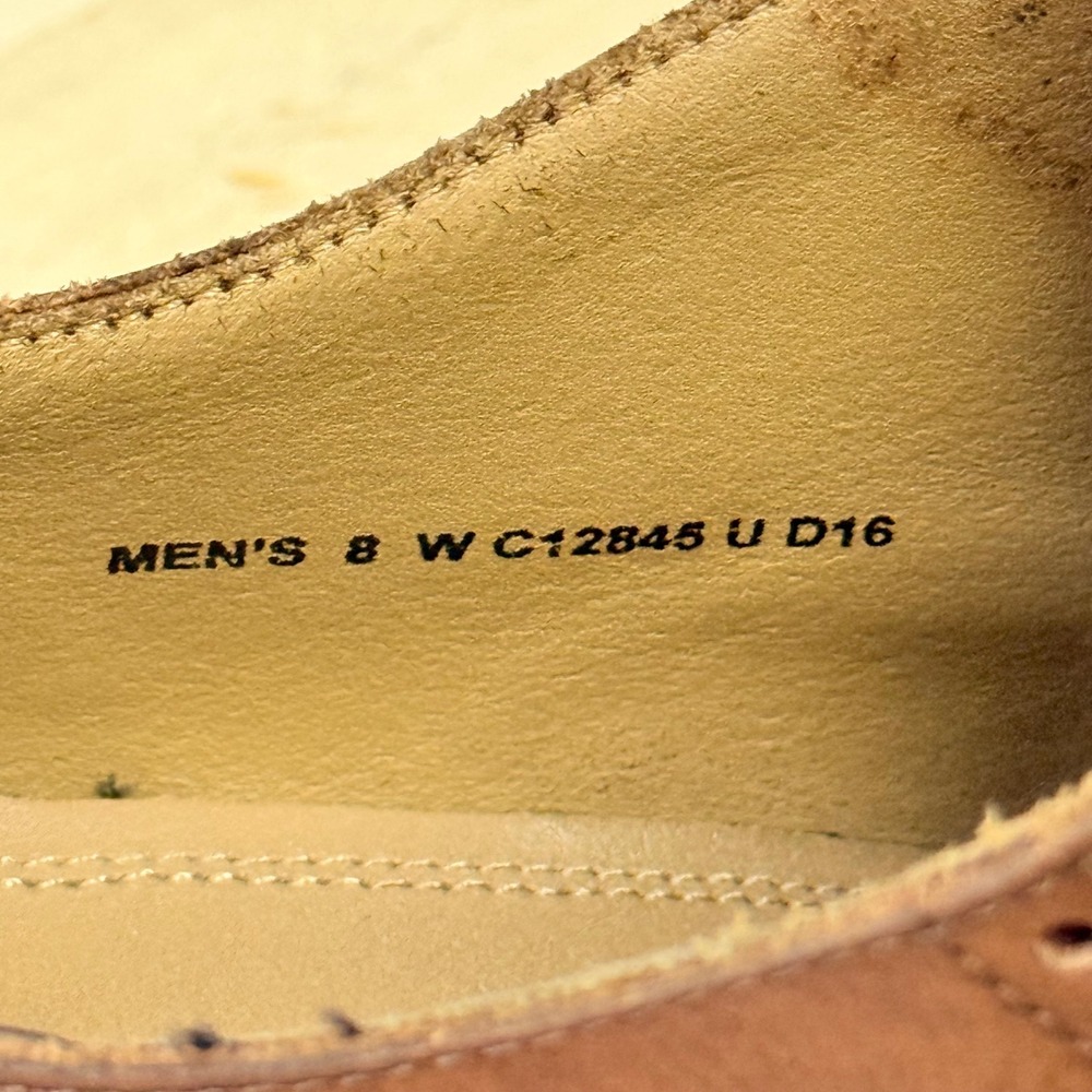 Cole Haan Grand.OS Mens 8 W British Tan Leather Wingtip Oxford C12845 - Picture 15 of 16